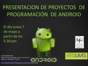 Presentación de Programación de Android precio